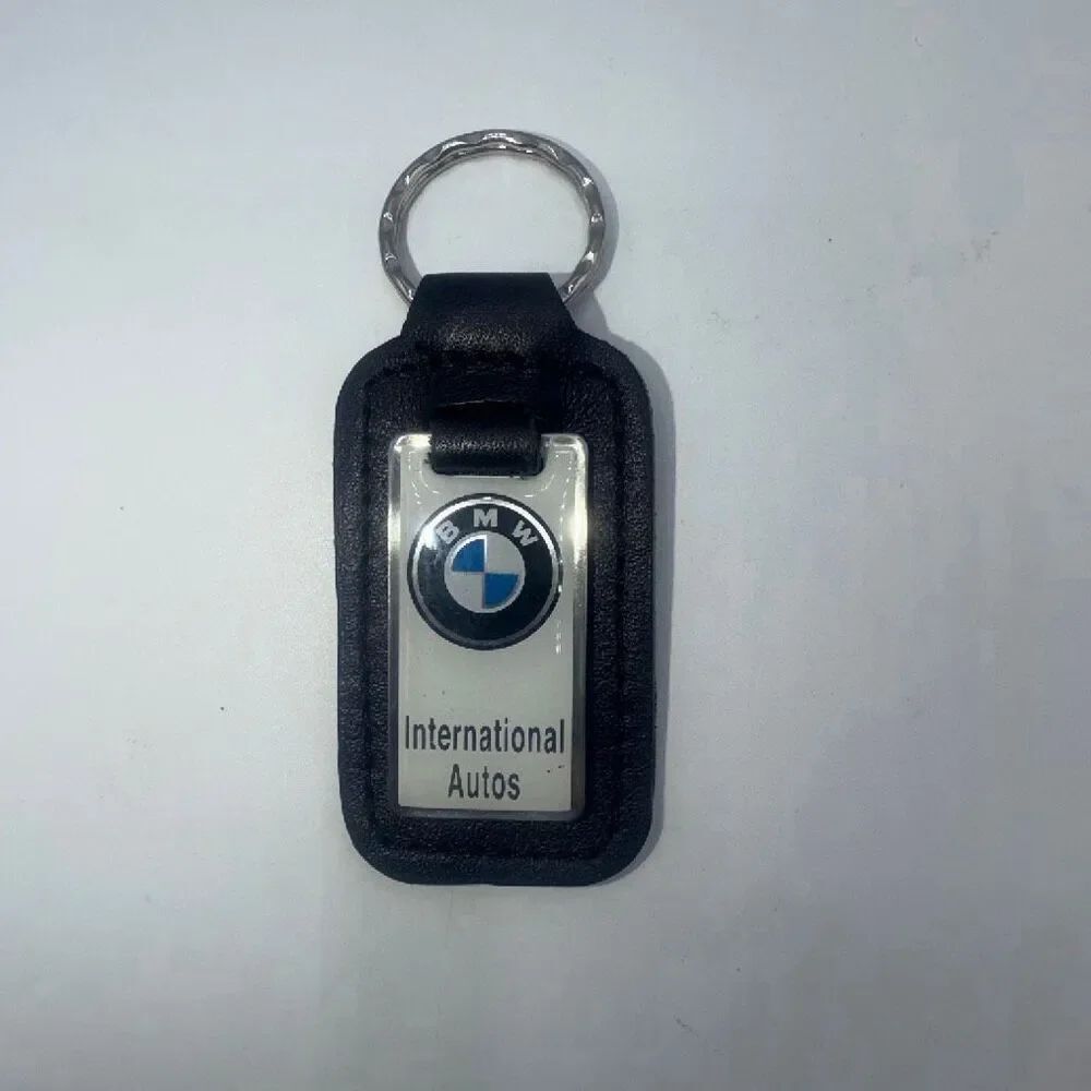 BMW International Autos Leather Keychain